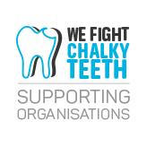 Find out more information on our We Fight Chalky Teeth Supporting Organisations page We Fight Chalky Teeth Supporting Organisations supporter logo